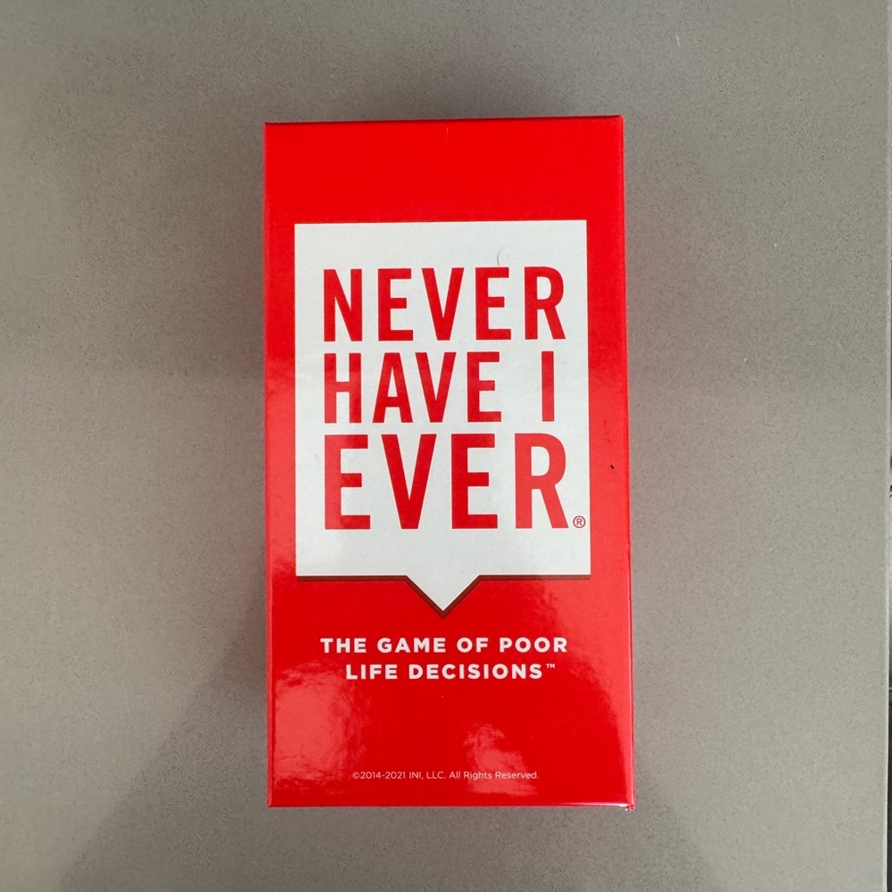Never Have I Ever Card Game